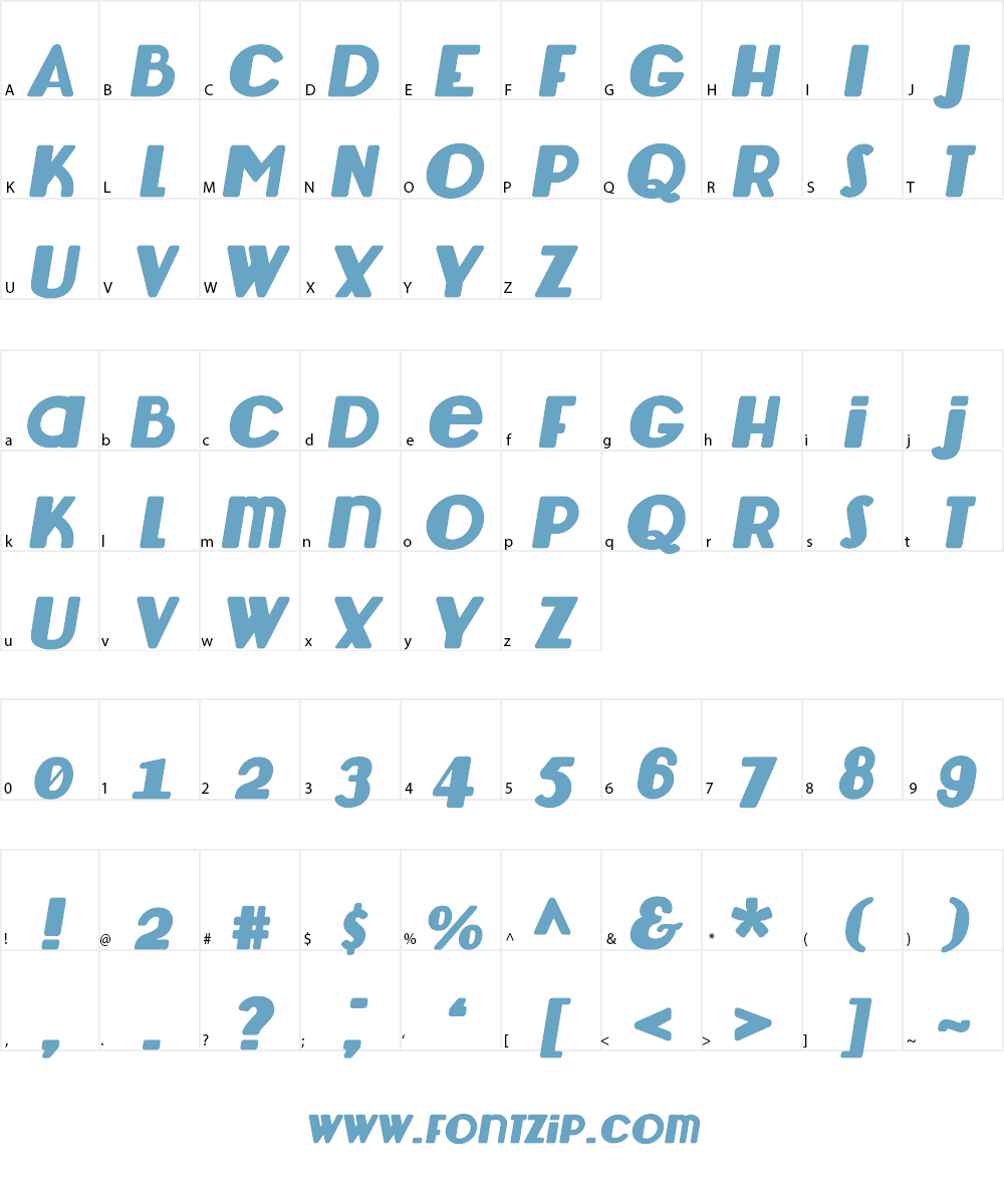 Lemondrop Font Character